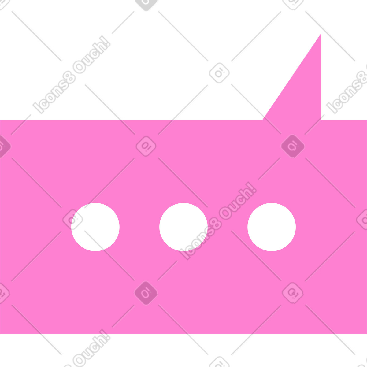 Bolla con i puntini di sospensione illustrazione in stile Knotty scarica in PNG, SVG