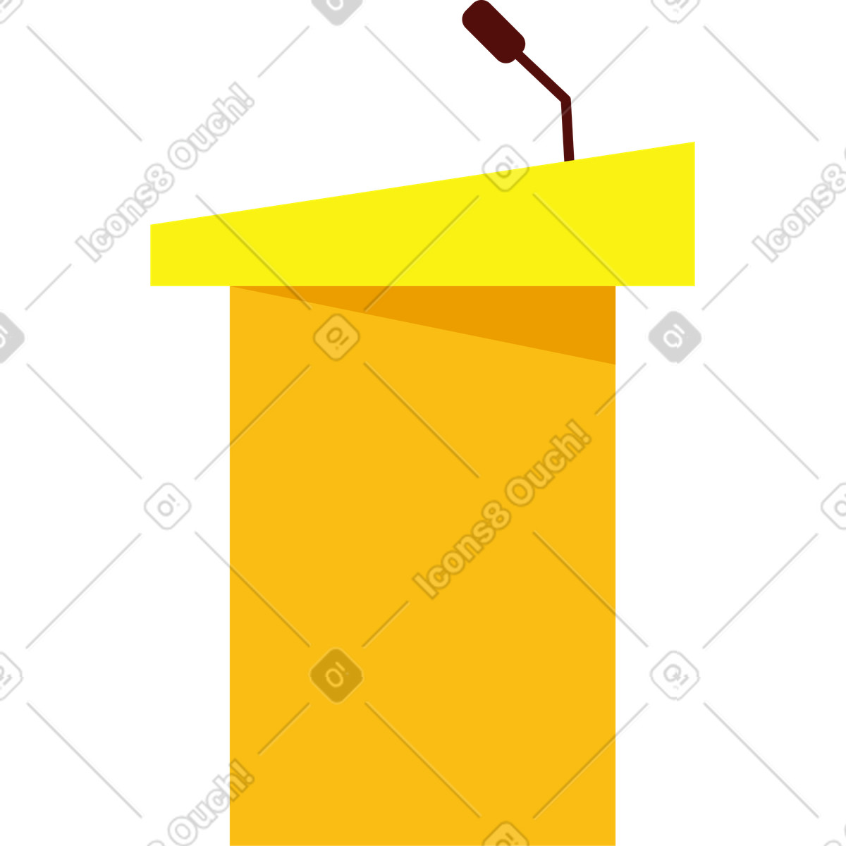 Tribun-Illustration im 8bit-Stil als Download in PNG, SVG