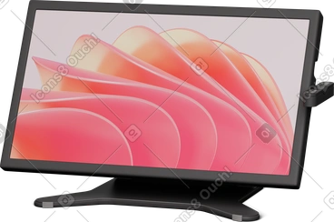 Graphic tablet on stand PNG, SVG