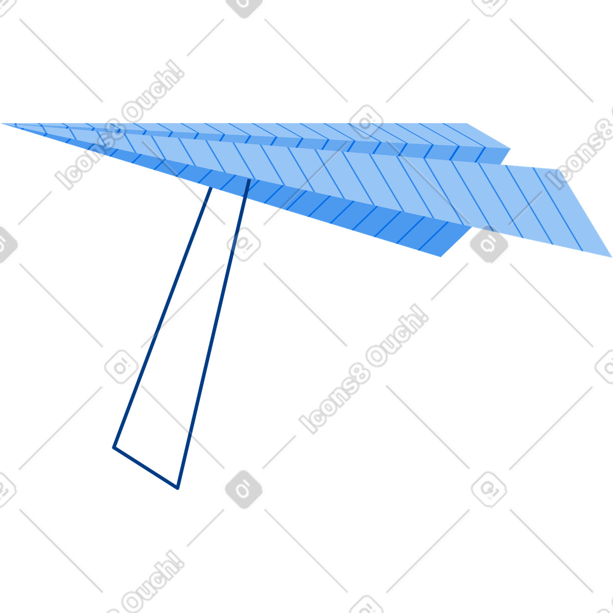 下载 Urban 风格的 三角洲飞机 插画，支持 PNG、SVG 格式