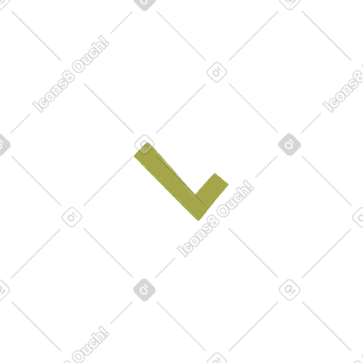 Ilustración Green check mark en estilo Tutti a descargar en PNG y SVG