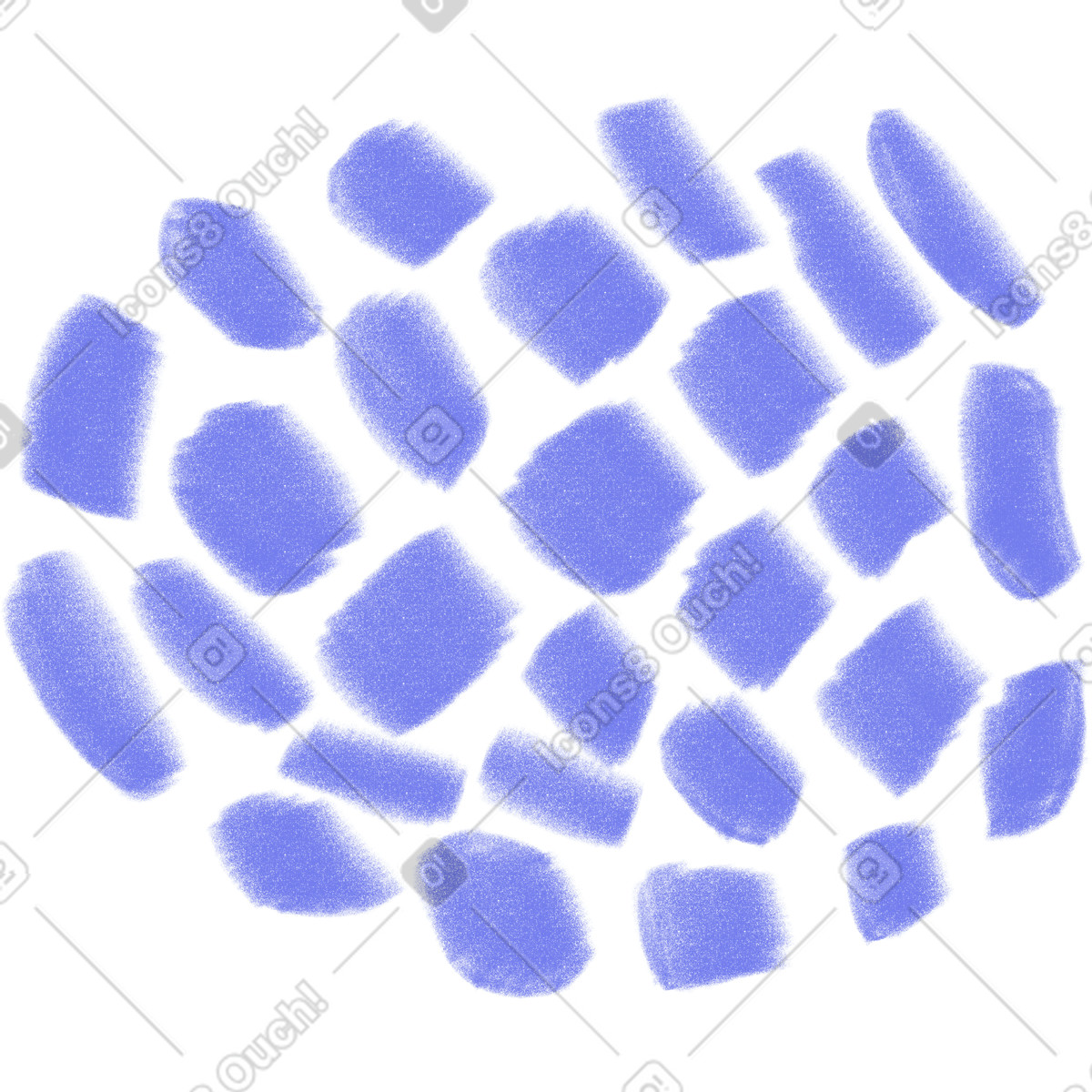 Purple leopard pattern illustration in Doodle style download in PNG, SVG