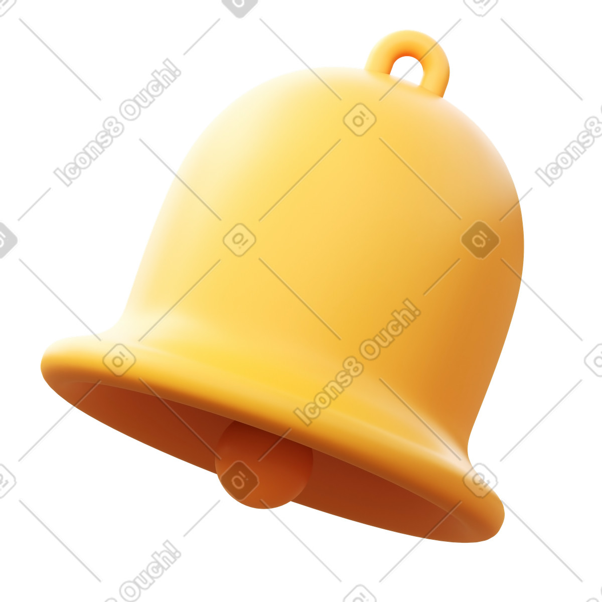 3D Fluency スタイルの Bell のアニメーションイラストをGIF、Lottie (JSON)、AEでダウンロード