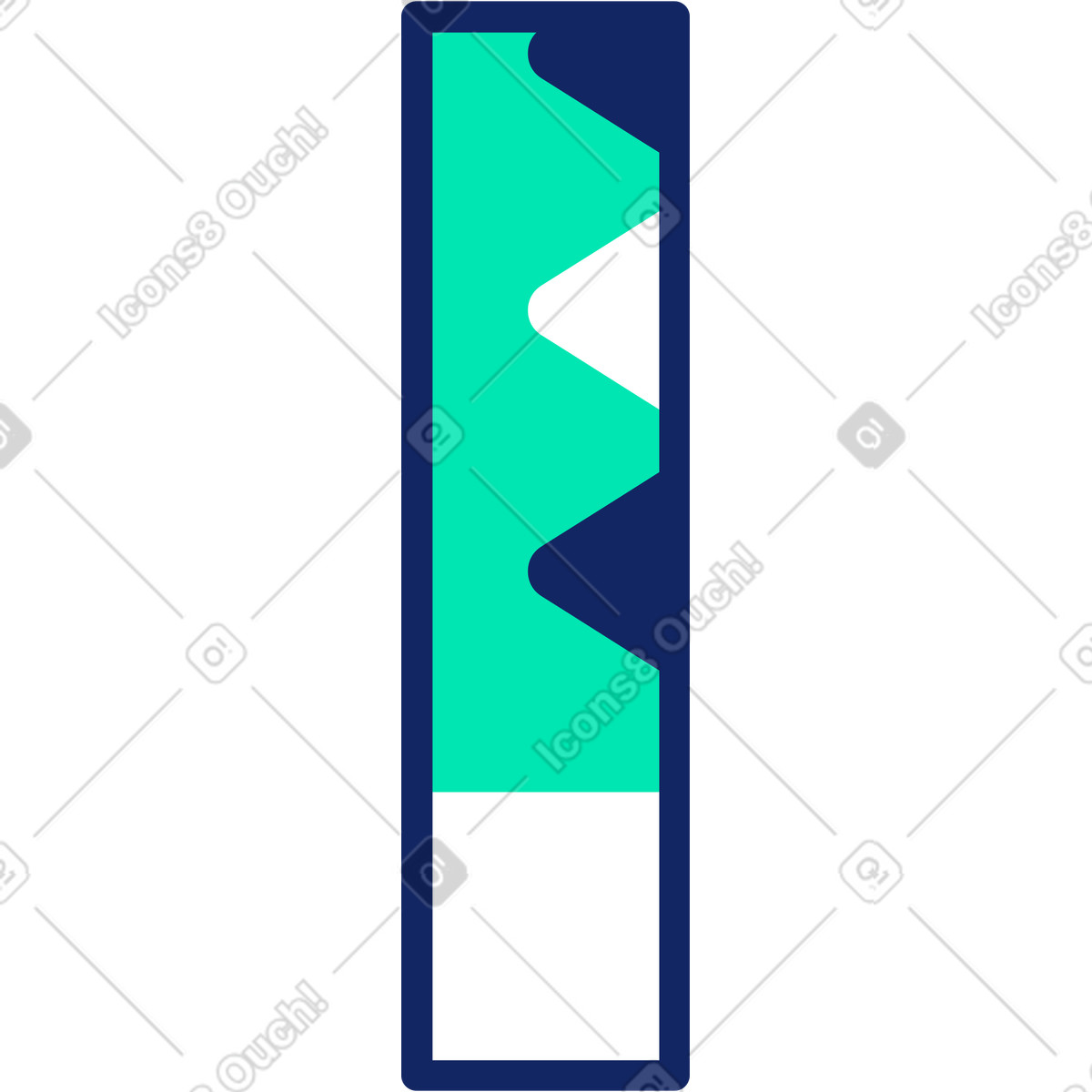 Cut paper illustration in PNG, SVG
