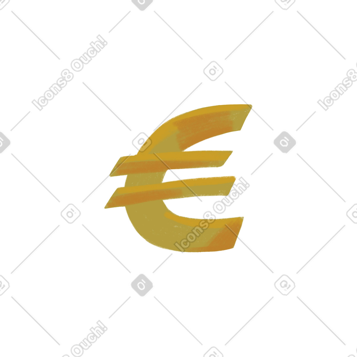 Euro illustrazione in stile Atomic scarica in PNG, SVG