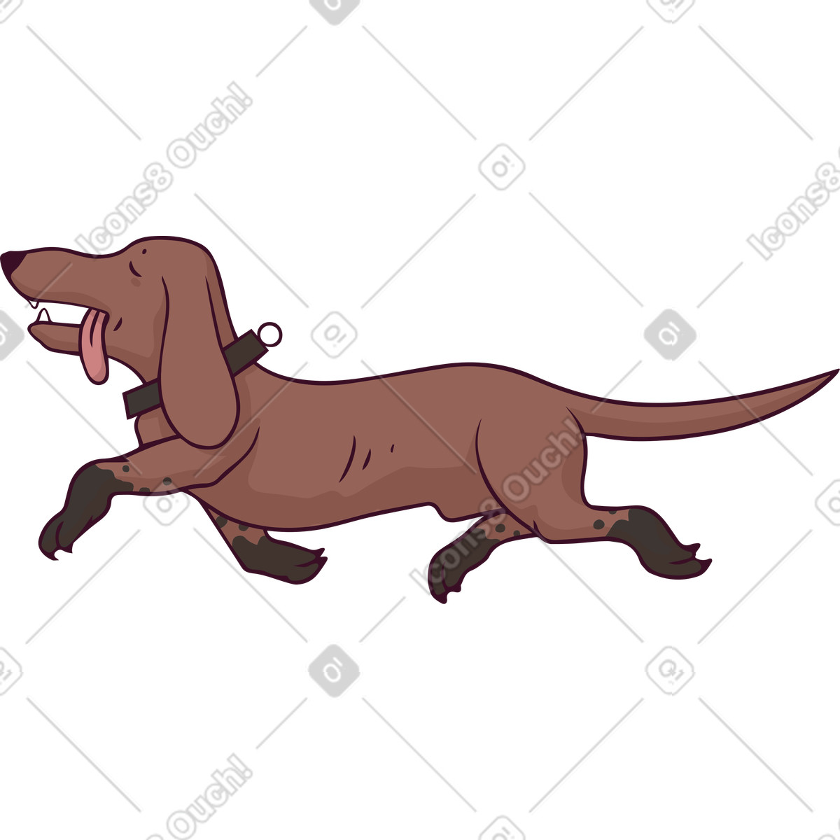 下载 Eastwood 风格的 狗 插画，支持 PNG、SVG 格式