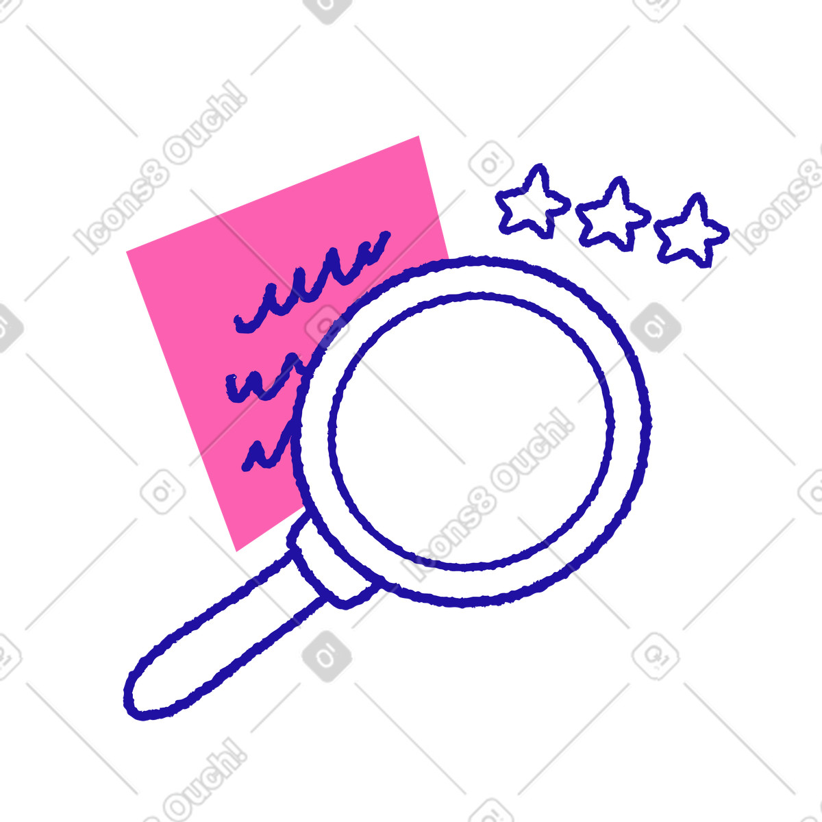 Hiring process and finding good employee illustration in Whimsy style download in PNG, SVG