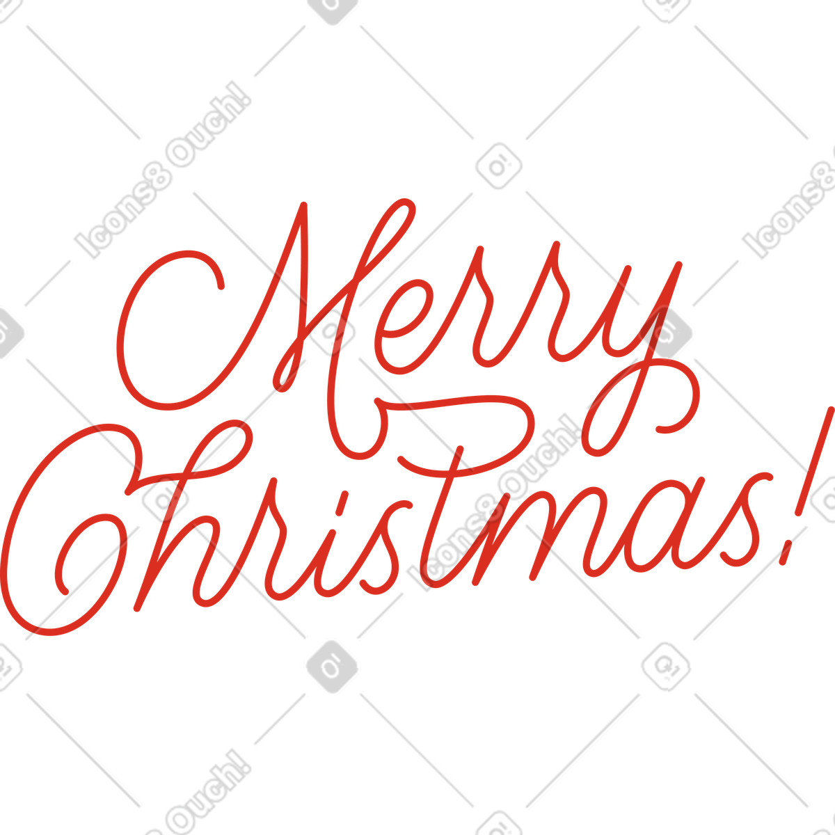 Illustration Texte joyeux noël dans le style Postcards à télécharger aux formats PNG, SVG