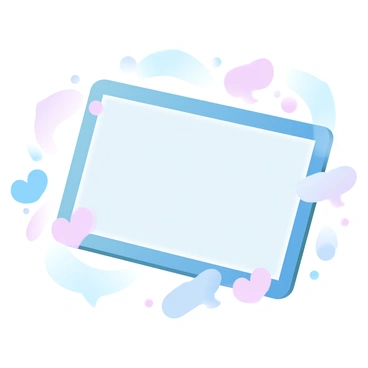 An illustration depicting a vibrant scene is framed on a digital device. Around the device, numerous "likes" and "comments" icons are lightly floating, conveying the idea of social interaction. The likes are represented by small heart shapes, while the comments appear as speech bubbles with text. The background is filled with subtle gradient pastel colors, enhancing the lively atmosphere of the social media environment. The overall composition gives a sense of excitement and connectivity.