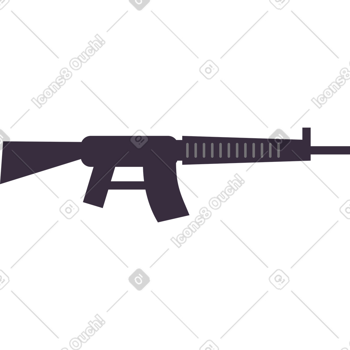 下载 Pale 风格的 枪 插画，支持 PNG、SVG 格式