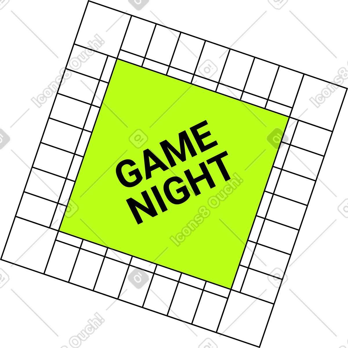 Gioco da tavolo illustrazione in stile Jumble scarica in PNG, SVG