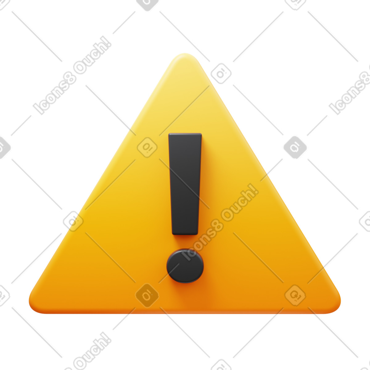 3D Fluency 스타일의 Error sign 일러스트레이션 PNG, SVG 다운로드