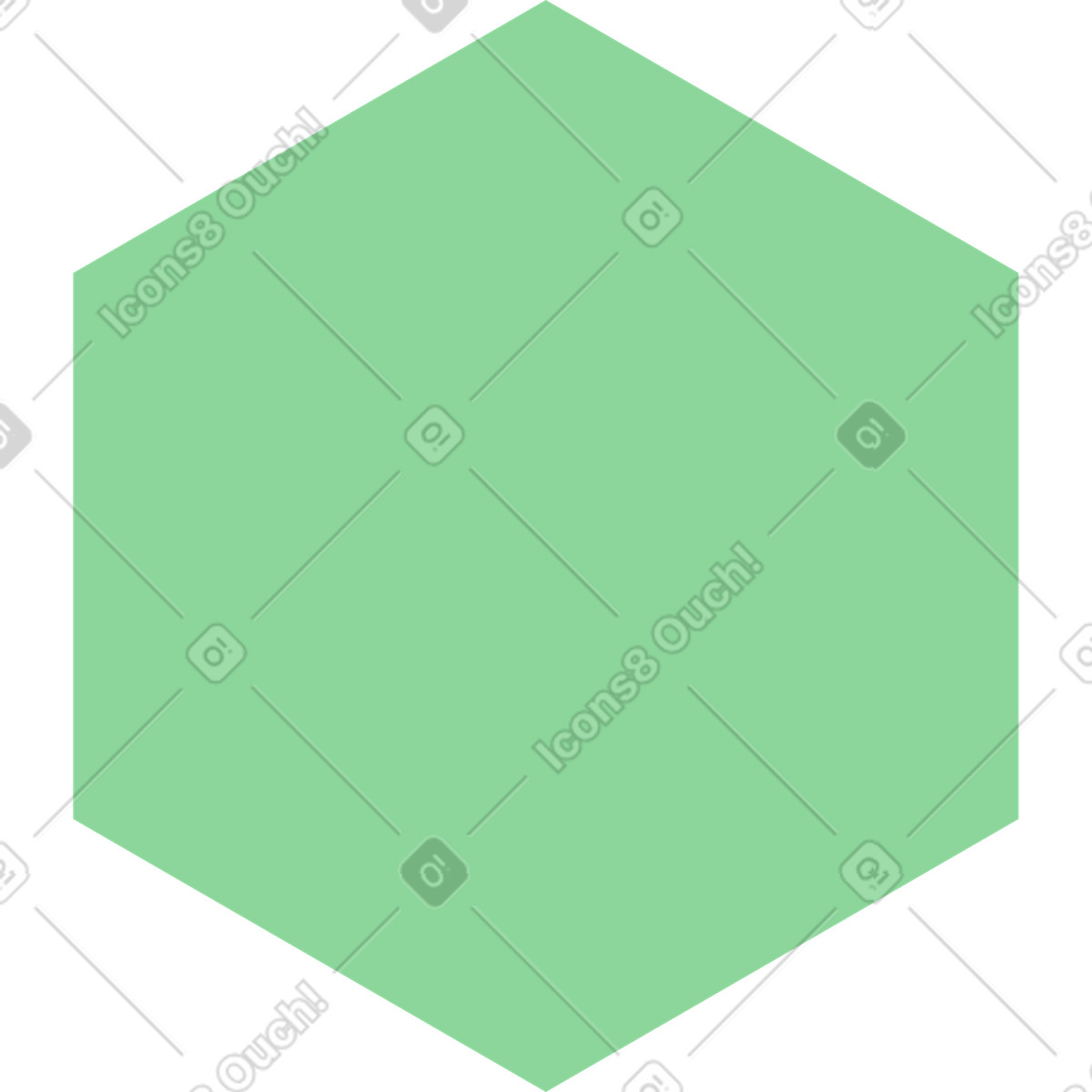 下载 Pale 风格的 Green hexagon 插画，支持 PNG、SVG 格式