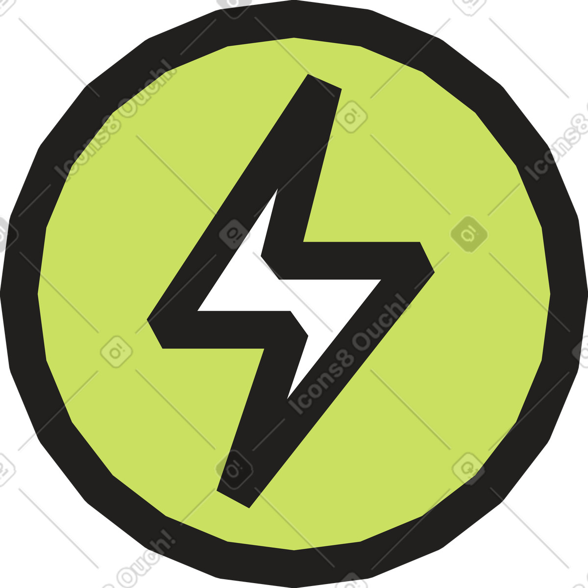 下载 Dazzle 风格的 Sign with lightning 插画，支持 PNG、SVG 格式