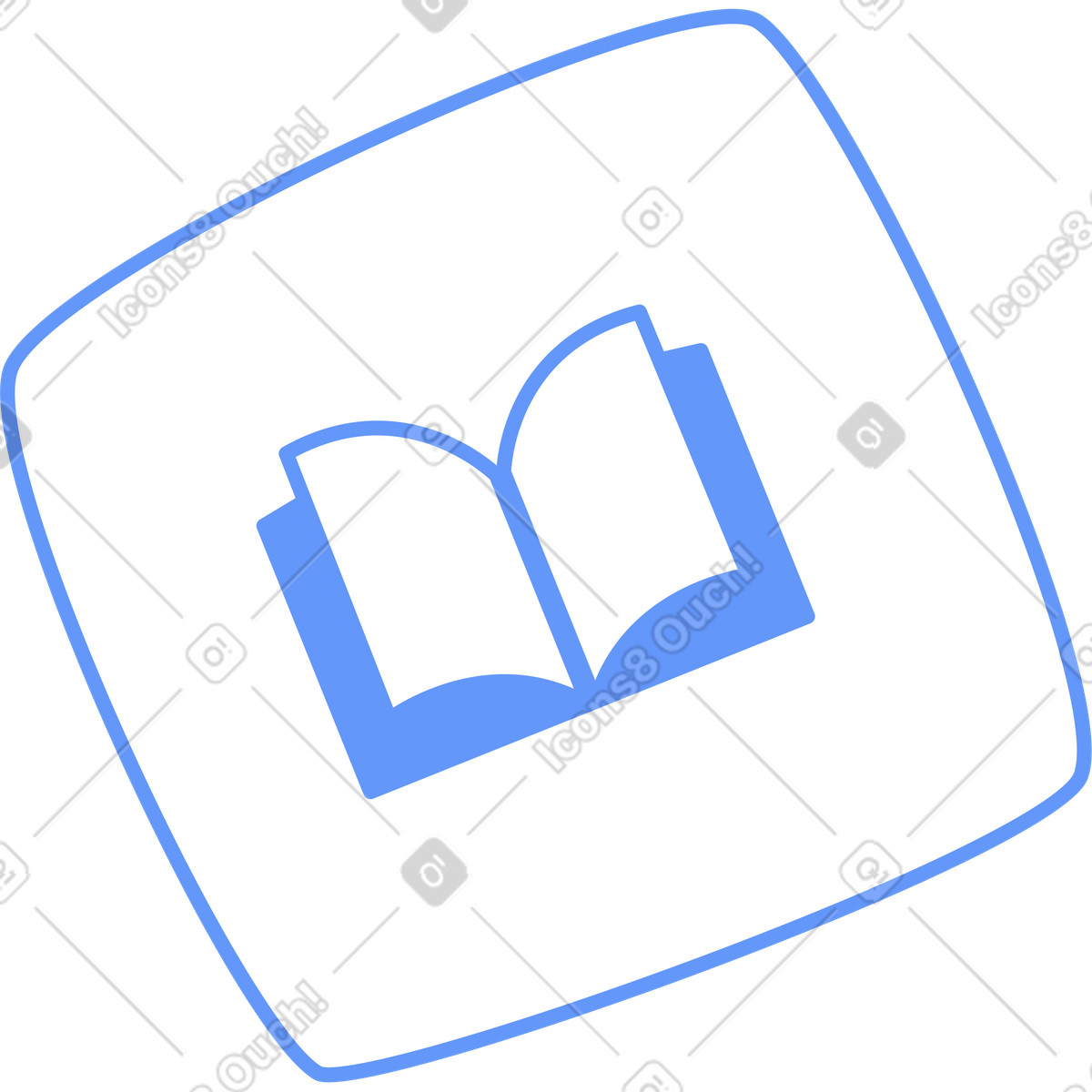 Libro illustrazione in stile Plain scarica in PNG, SVG