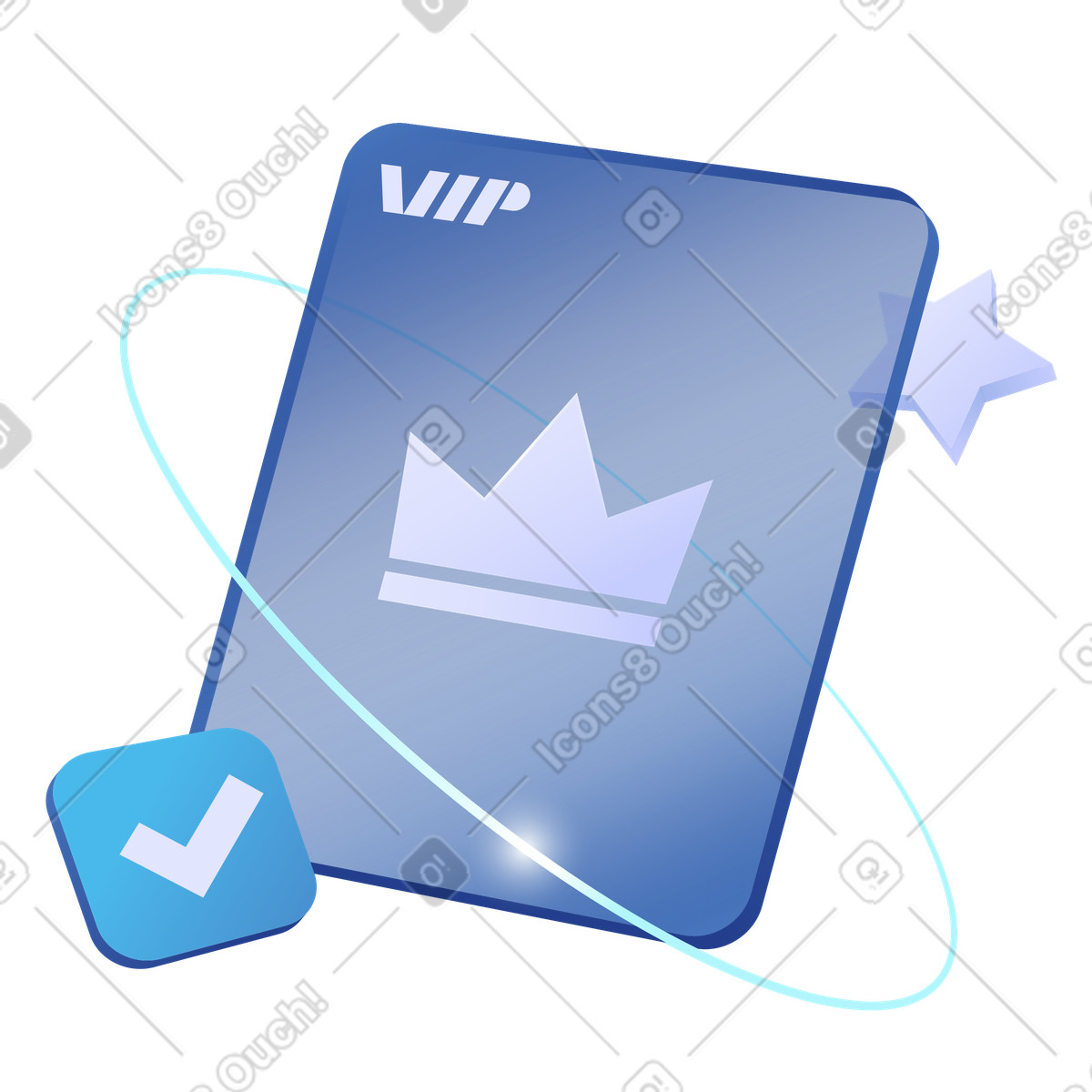 Tessera di stato di membro premium, programma premi illustration in PNG, SVG