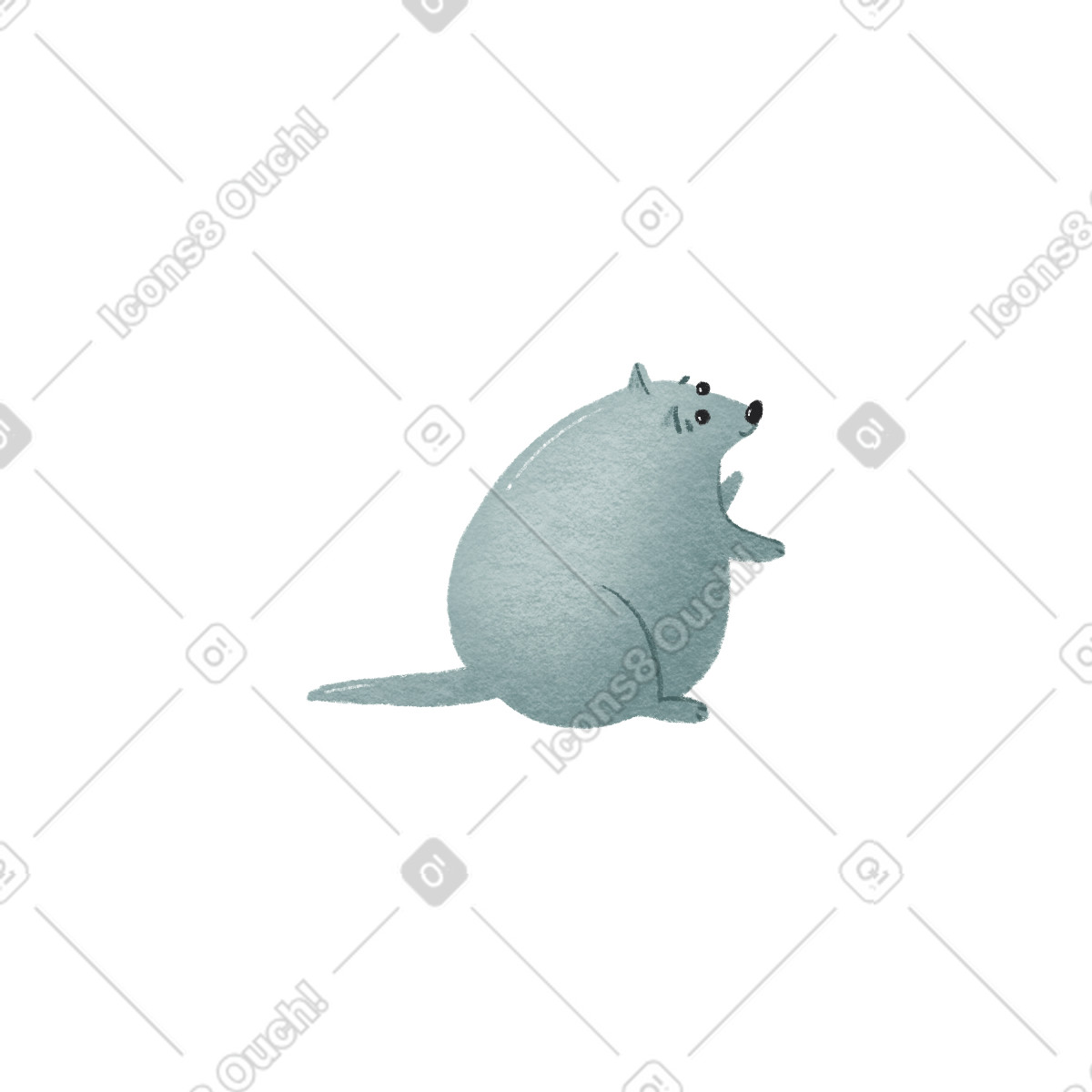 下载 Woolly 风格的 老鼠 插画，支持 PNG、SVG 格式