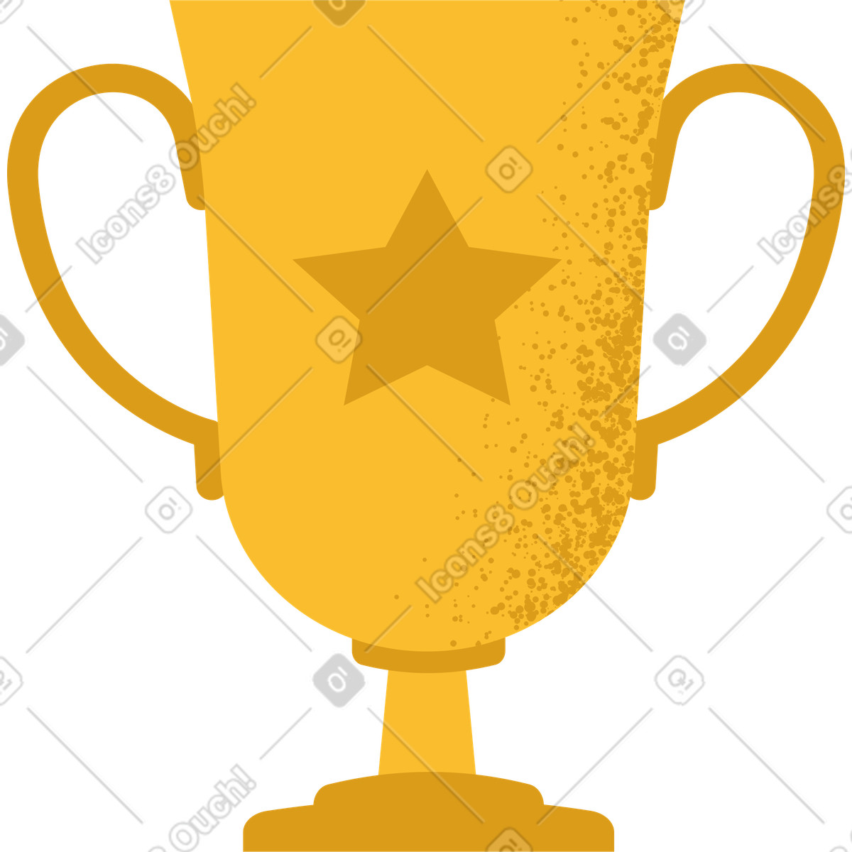 Prize cup illustrazione in stile Pale scarica in PNG, SVG