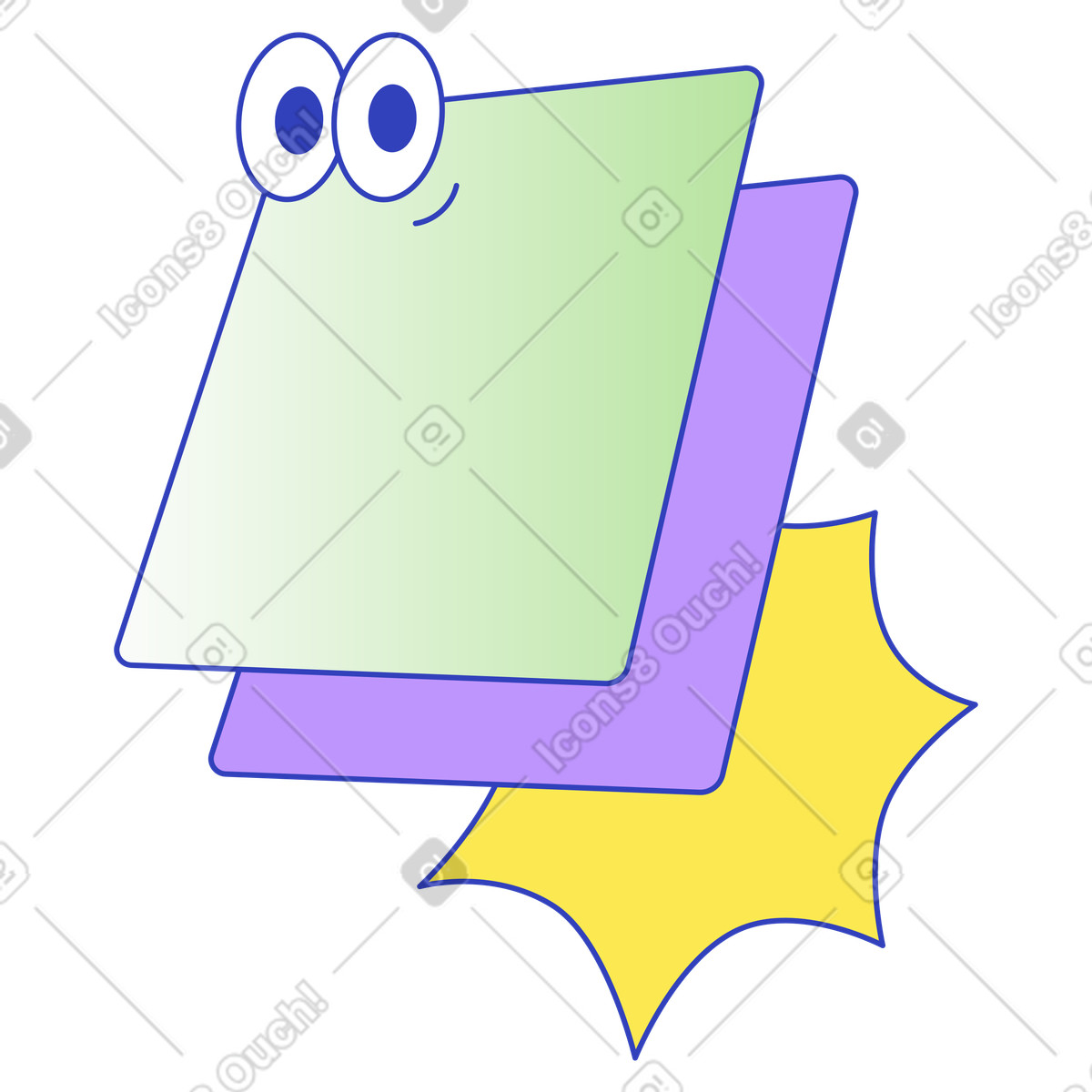 Dashboard interface layout, Digital interface panels, Copy icon illustration in Eyeful style download in PNG, SVG