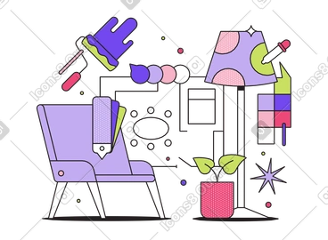Design d'intérieur PNG, SVG