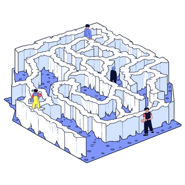 A complex labyrinth with walls made of bone, challenging adventurers to navigate its intricate paths.
