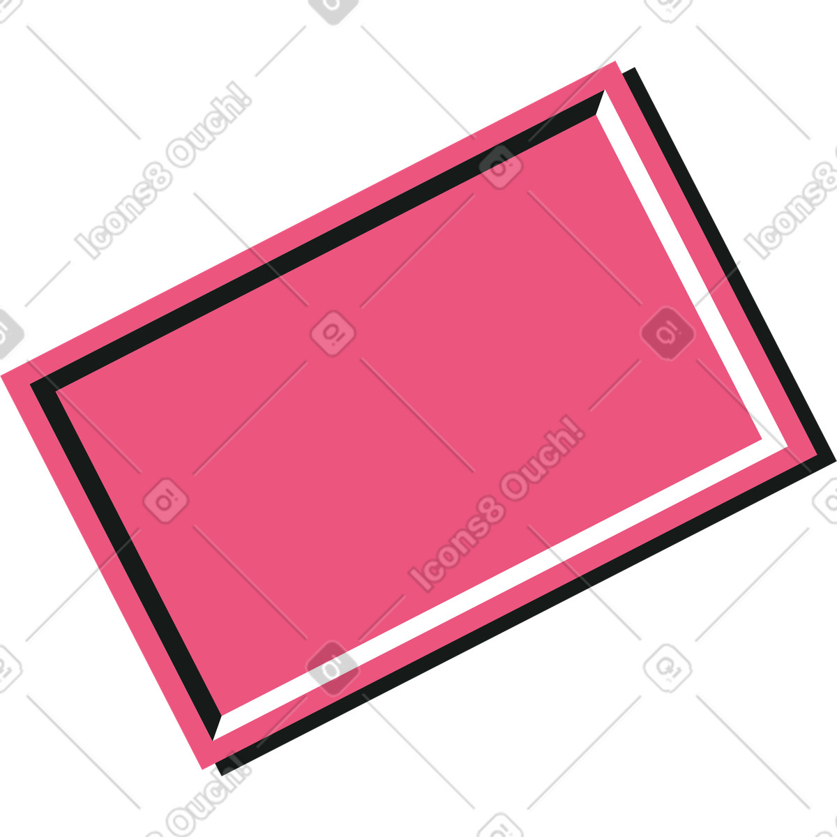 Ilustración Bandeja rectangular en estilo Lounge a descargar en PNG y SVG