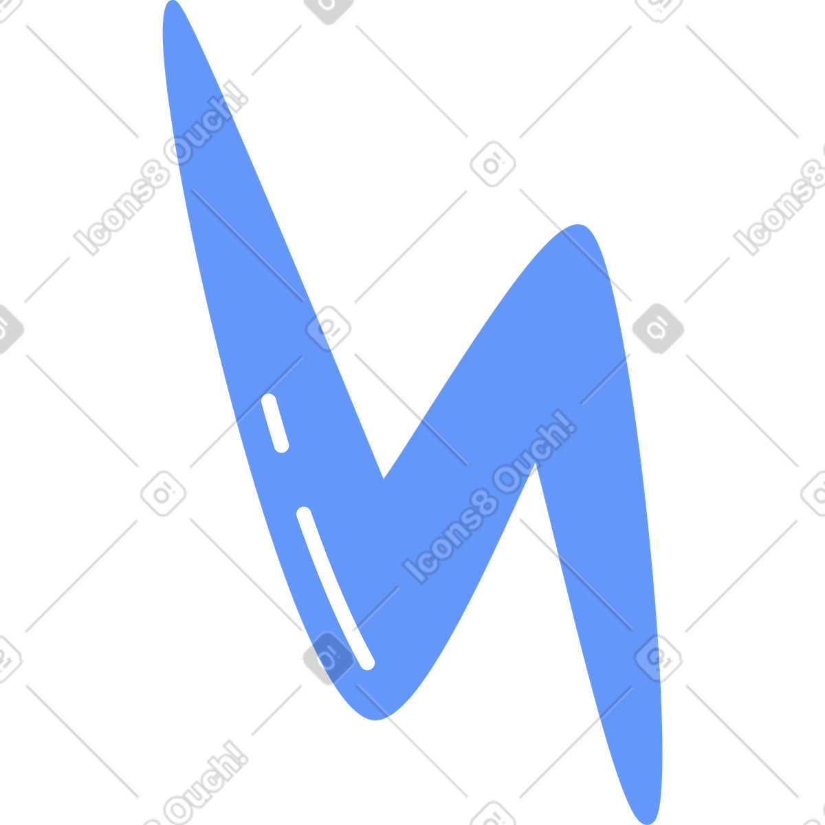 Plain 스타일의 번개 일러스트레이션 PNG, SVG 다운로드