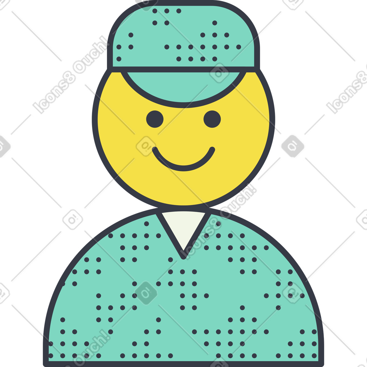 Abstract スタイルの 兵士 のイラストをPNG、SVG形式でダウンロード