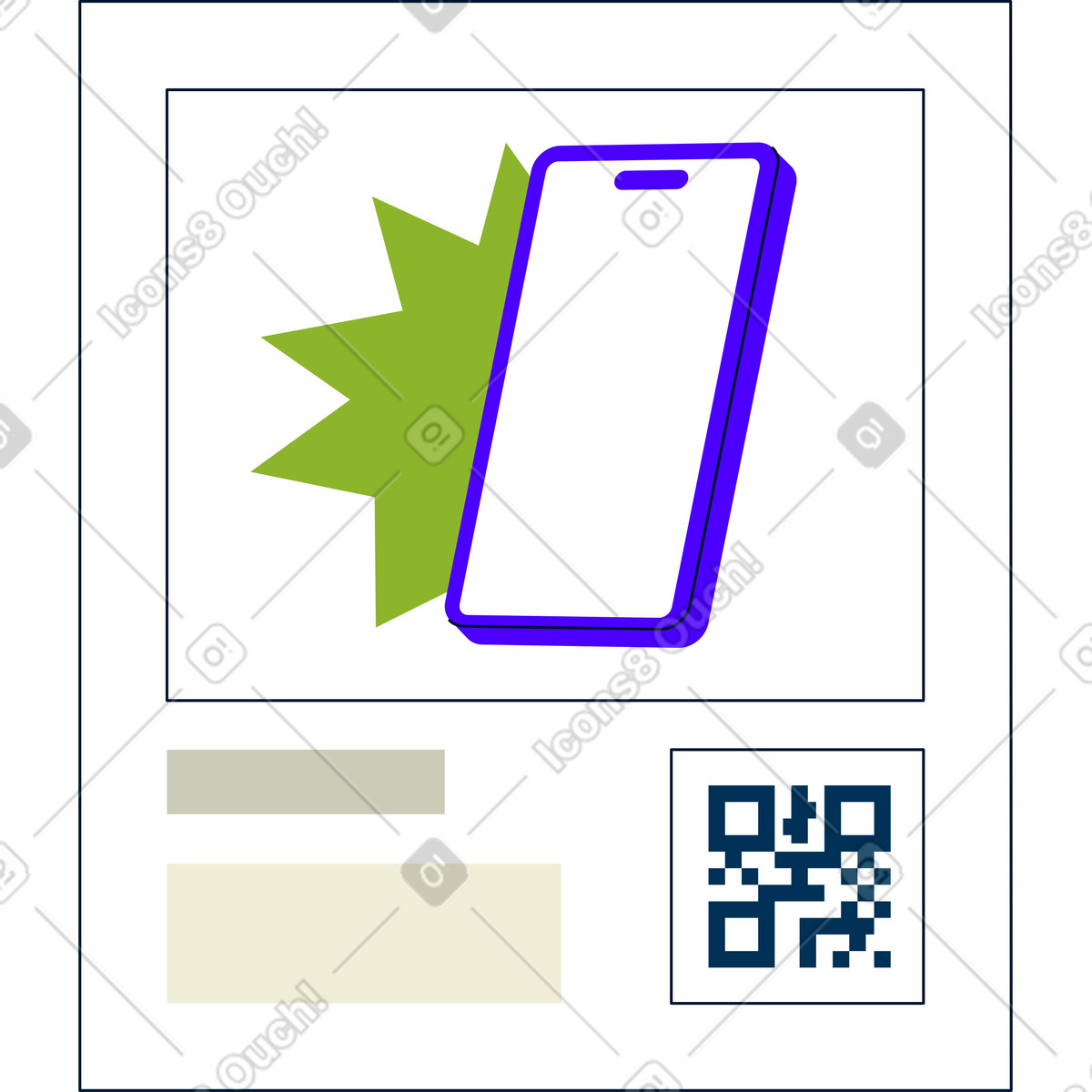 Finestra di anteprima illustrazione in stile Cubes scarica in PNG, SVG
