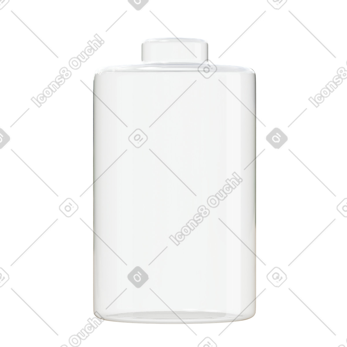 Leere batterie-Illustration im 3D Fluency-Stil als Download in PNG, SVG