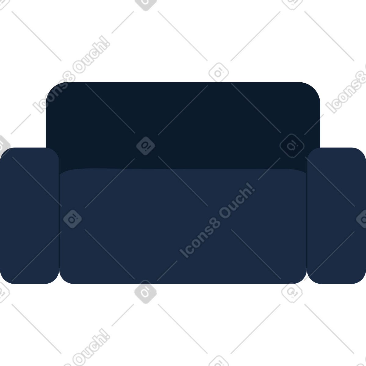 Illustration Canapé dans le style Vector à télécharger aux formats PNG, SVG