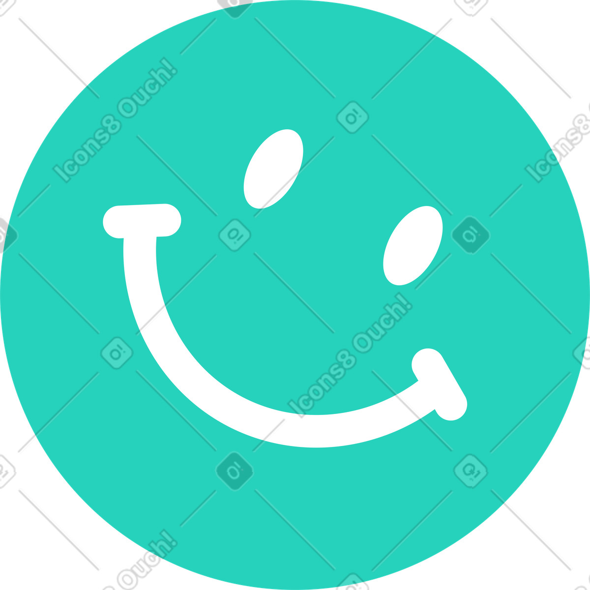 Ilustração de Sorriso verde em no estilo Rocky para baixar em PNG, SVG