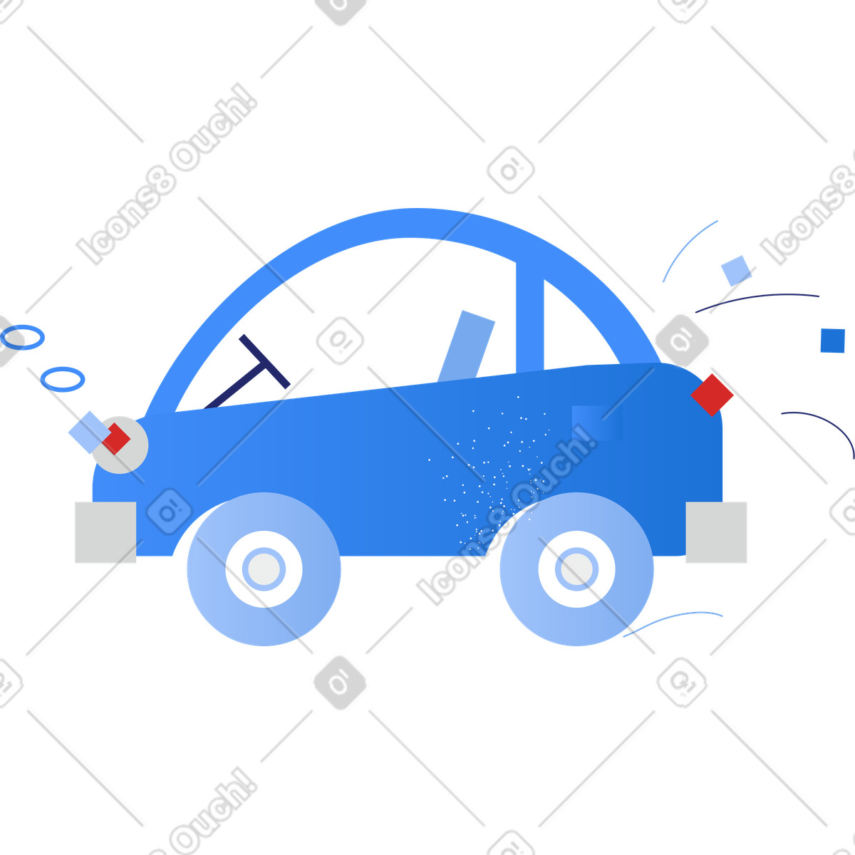 Clip スタイルの 車 のイラストをPNG、SVG形式でダウンロード