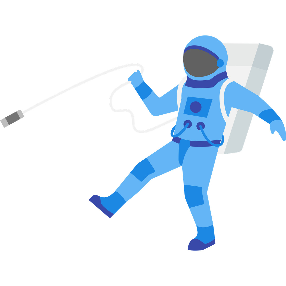 下载 Fogg 风格的 Lost astronaut 插画，支持 PNG、SVG 格式