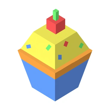 A cupcake with a cherry on top and colorful sprinkles.