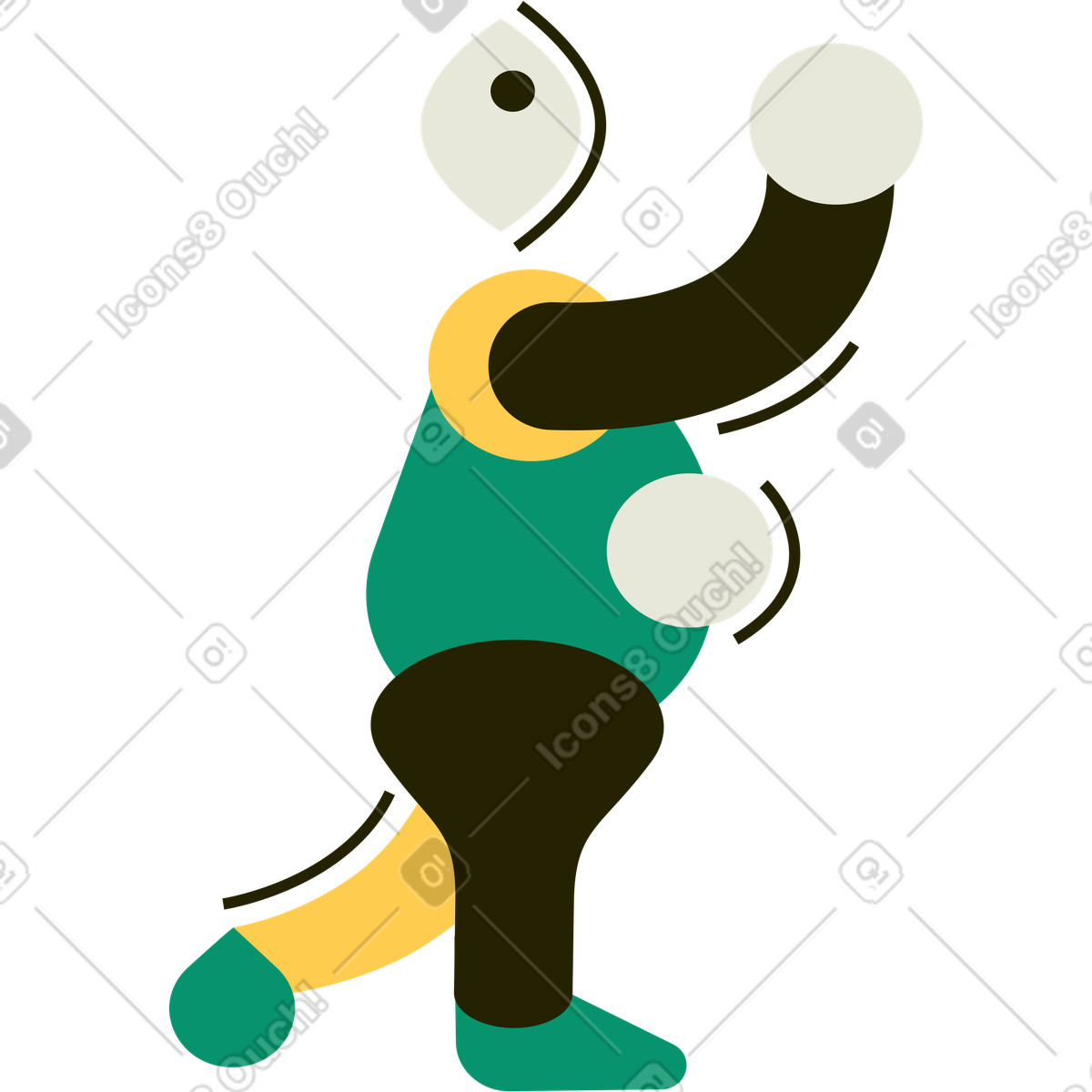 Ilustração de Homem em no estilo Spot para baixar em PNG, SVG
