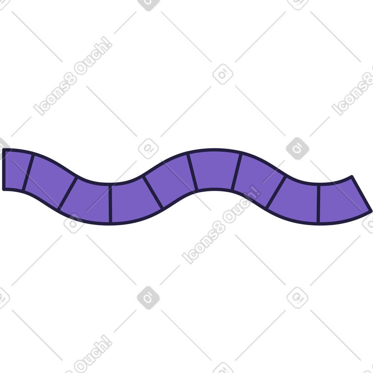Streifen-Illustration im Mellow-Stil als Download in PNG, SVG