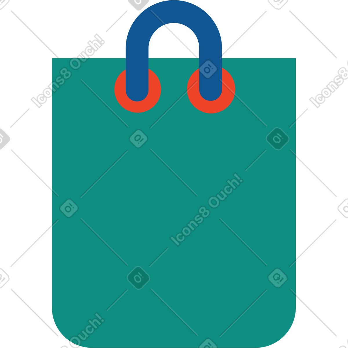 Sacchetto illustrazione in stile Polar scarica in PNG, SVG