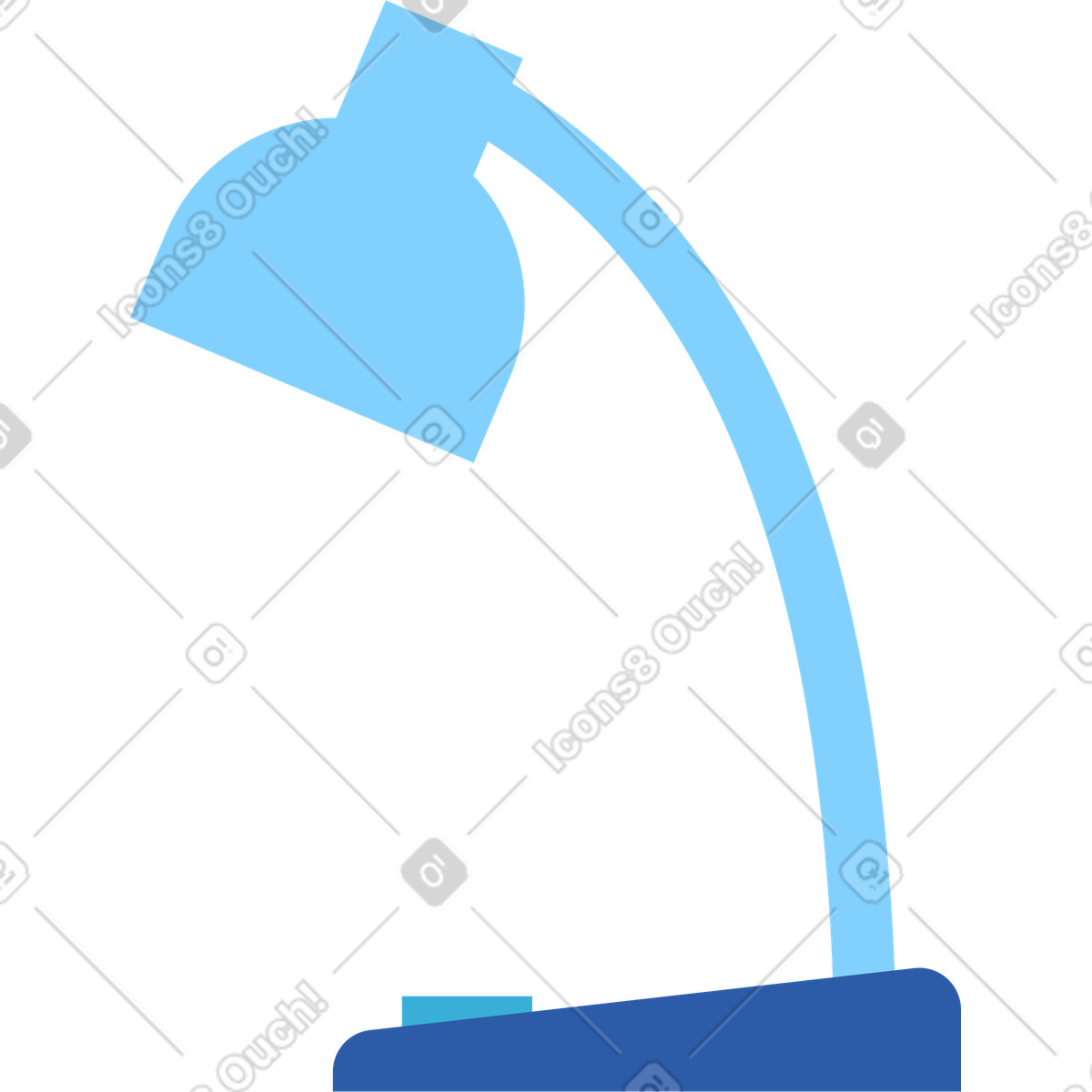 Table lamp illustration in Daily style download in PNG, SVG