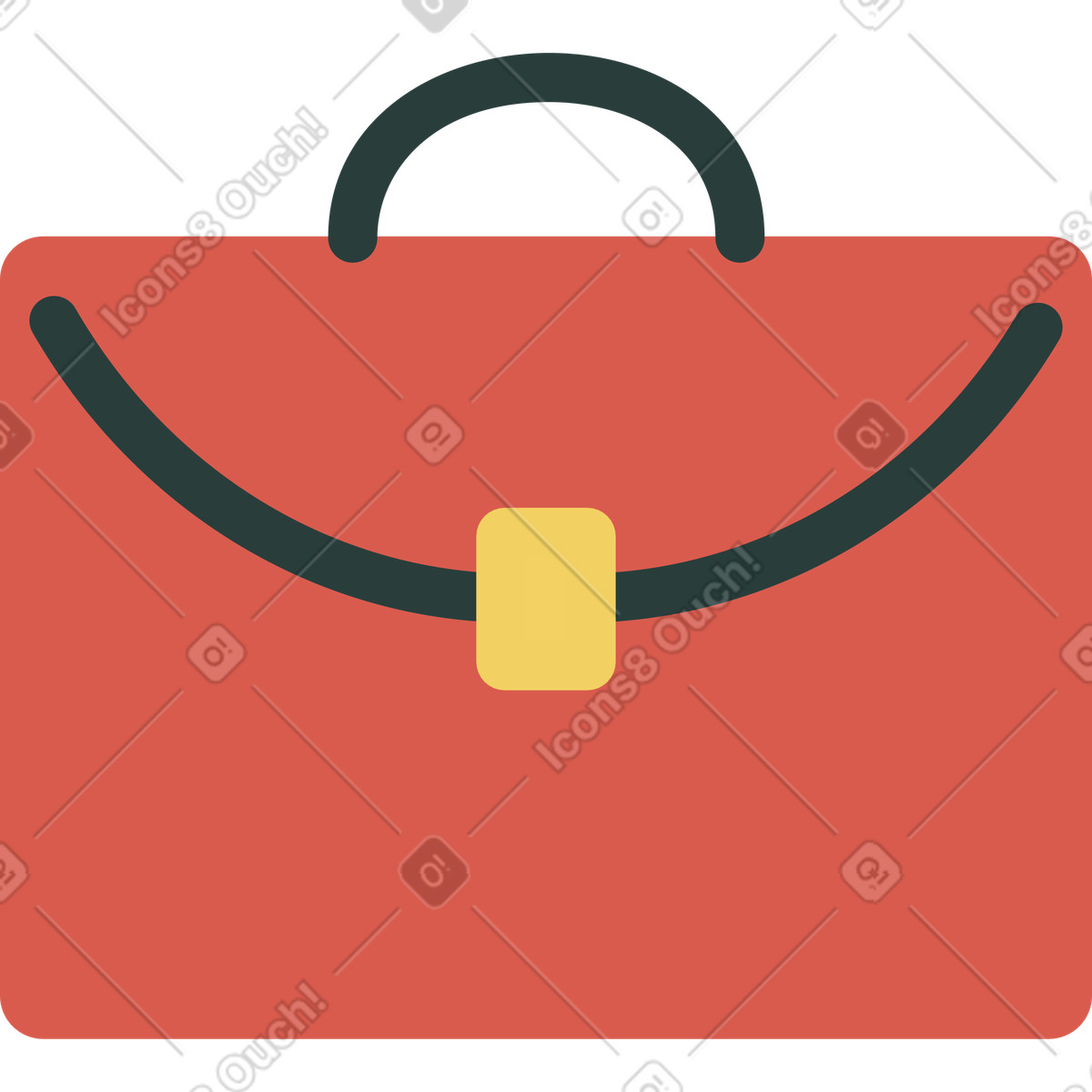下载 Macaroni 风格的 公文包 插画，支持 PNG、SVG 格式