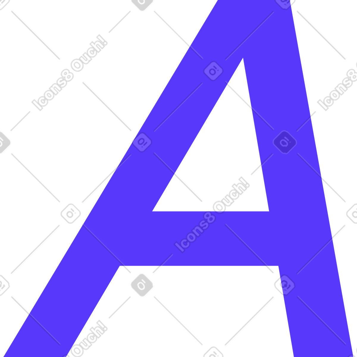 Lettera a illustrazione in stile Pablita scarica in PNG, SVG