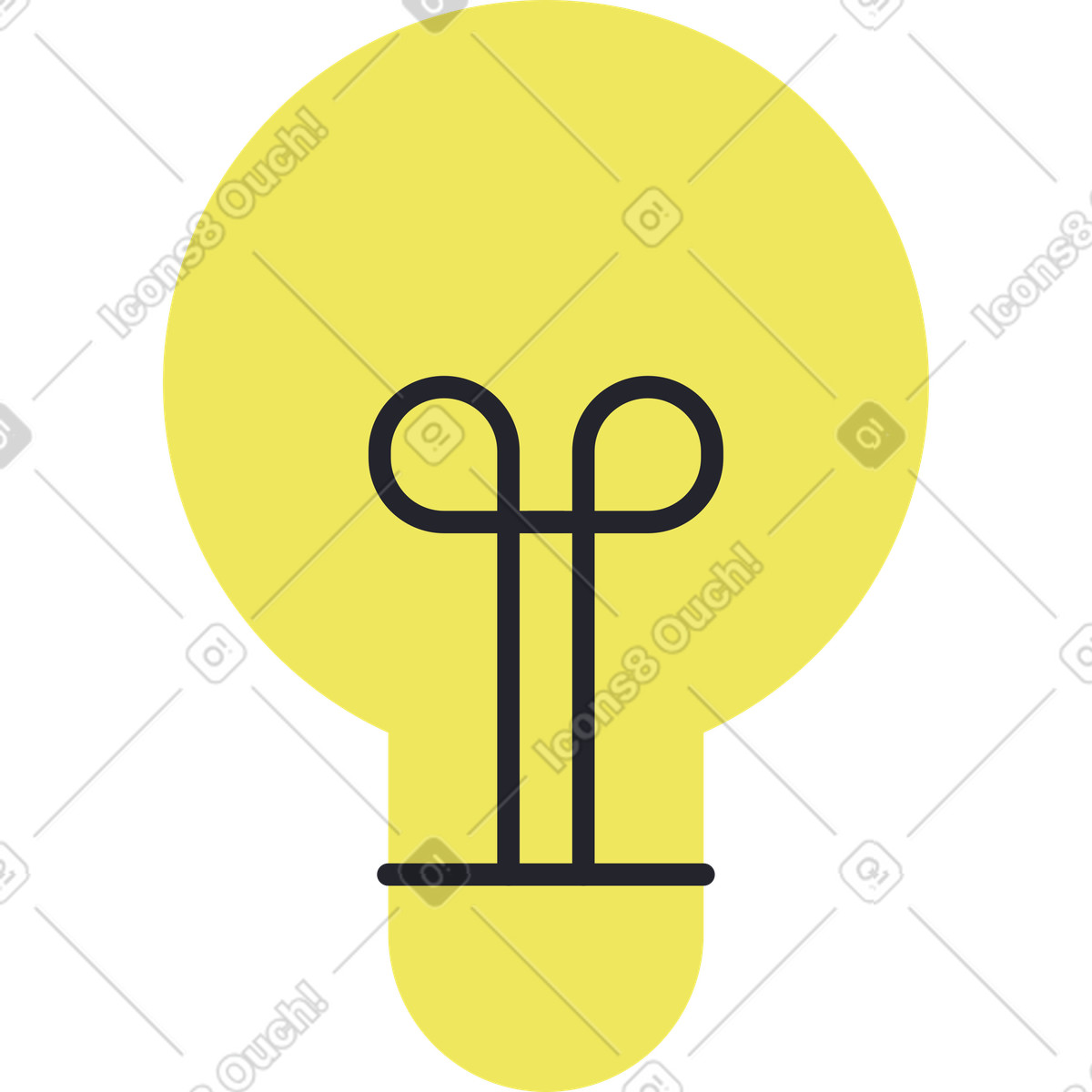 Illustration Lampe dans le style Boba à télécharger aux formats PNG, SVG