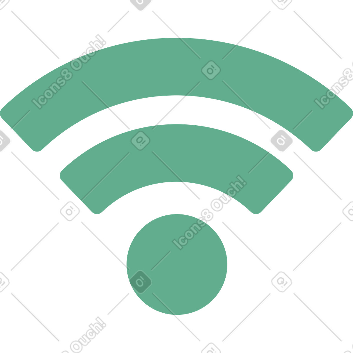 Wlan-zeichen-Illustration im Network-Stil als Download in PNG, SVG