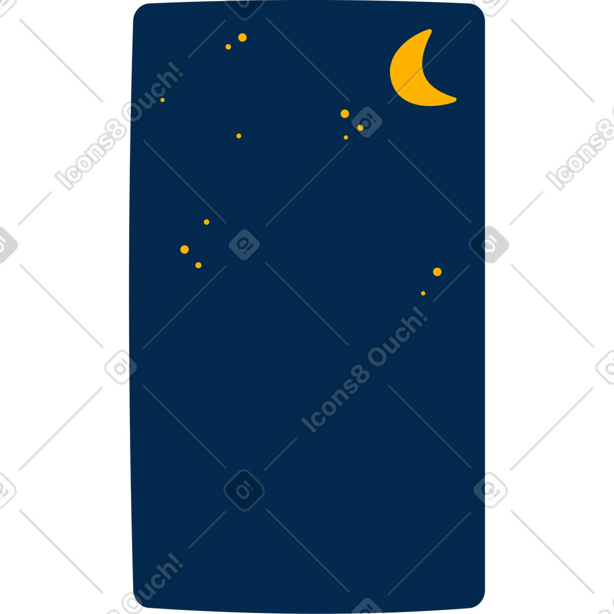 Window to the sky illustration in Flame style download in PNG, SVG