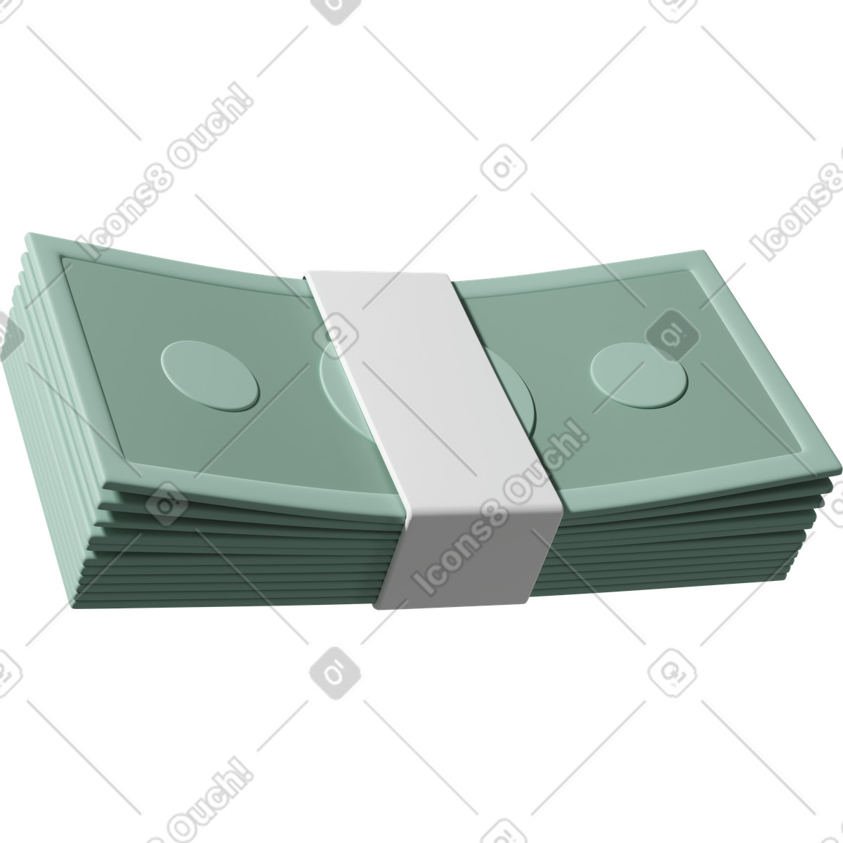 Иллюстрация Wad of money в стиле 3D Casual life — скачать в форматах PNG, SVG