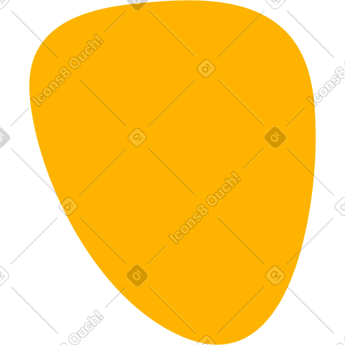 Illustration Tache jaune dans le style Flame à télécharger aux formats PNG, SVG