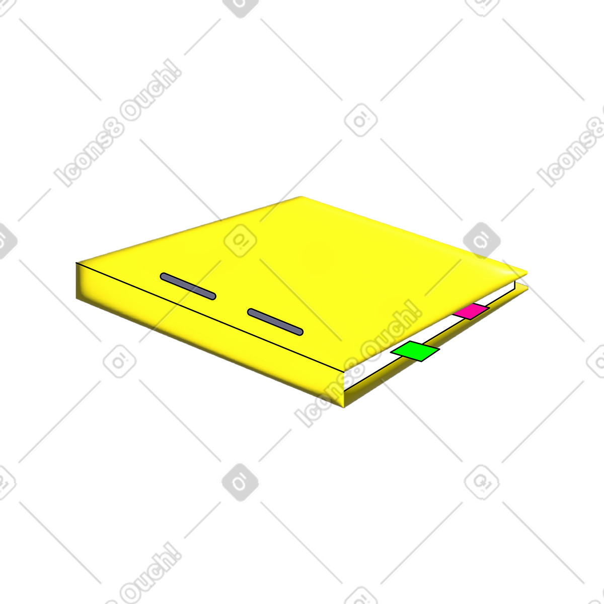 Dokumentenmappe-Illustration im Pop-Stil als Download in PNG, SVG