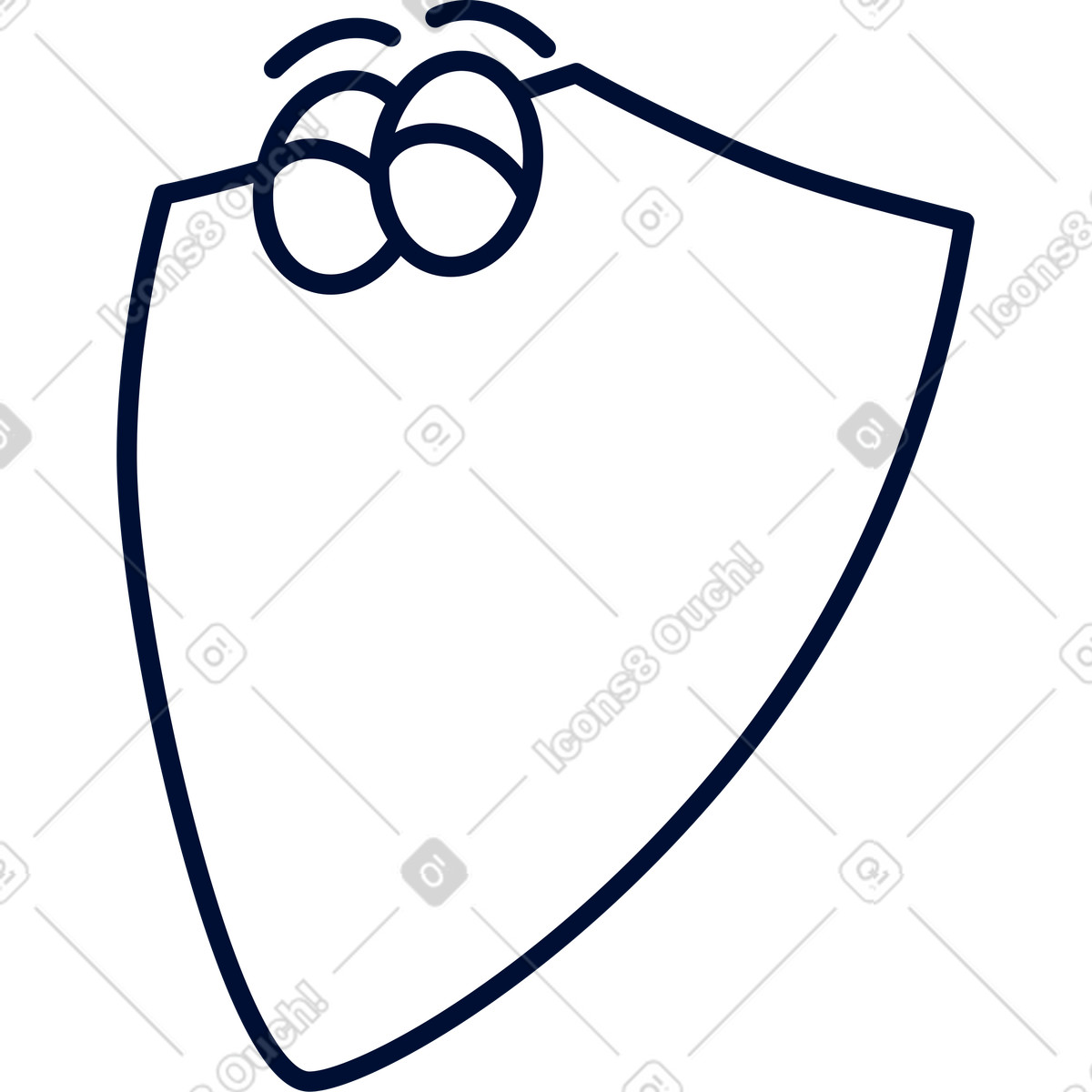 Shield illustration in Blink style download in PNG, SVG