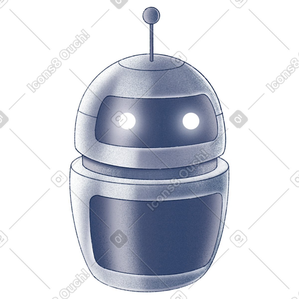 Haze スタイルの Robot assistant のイラストをPNG、SVG形式でダウンロード