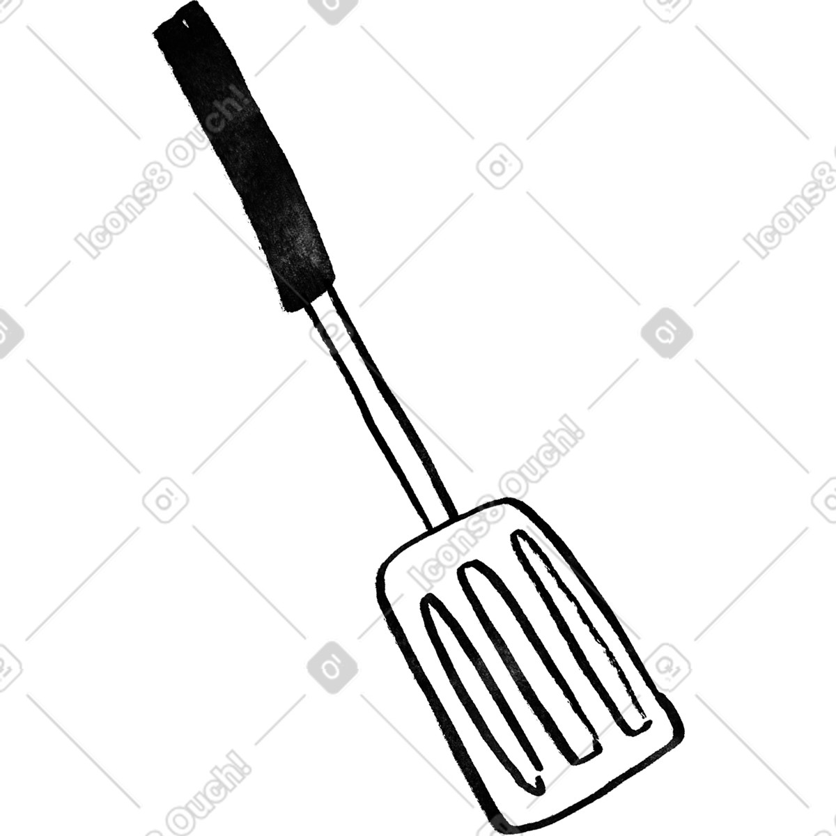 Illustration Black scapula dans le style Inky à télécharger aux formats PNG, SVG